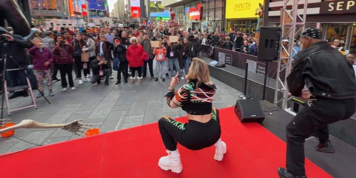 Lika O Took Times Square by Storm at The Halloween Block Party with Her Dazzling Performance