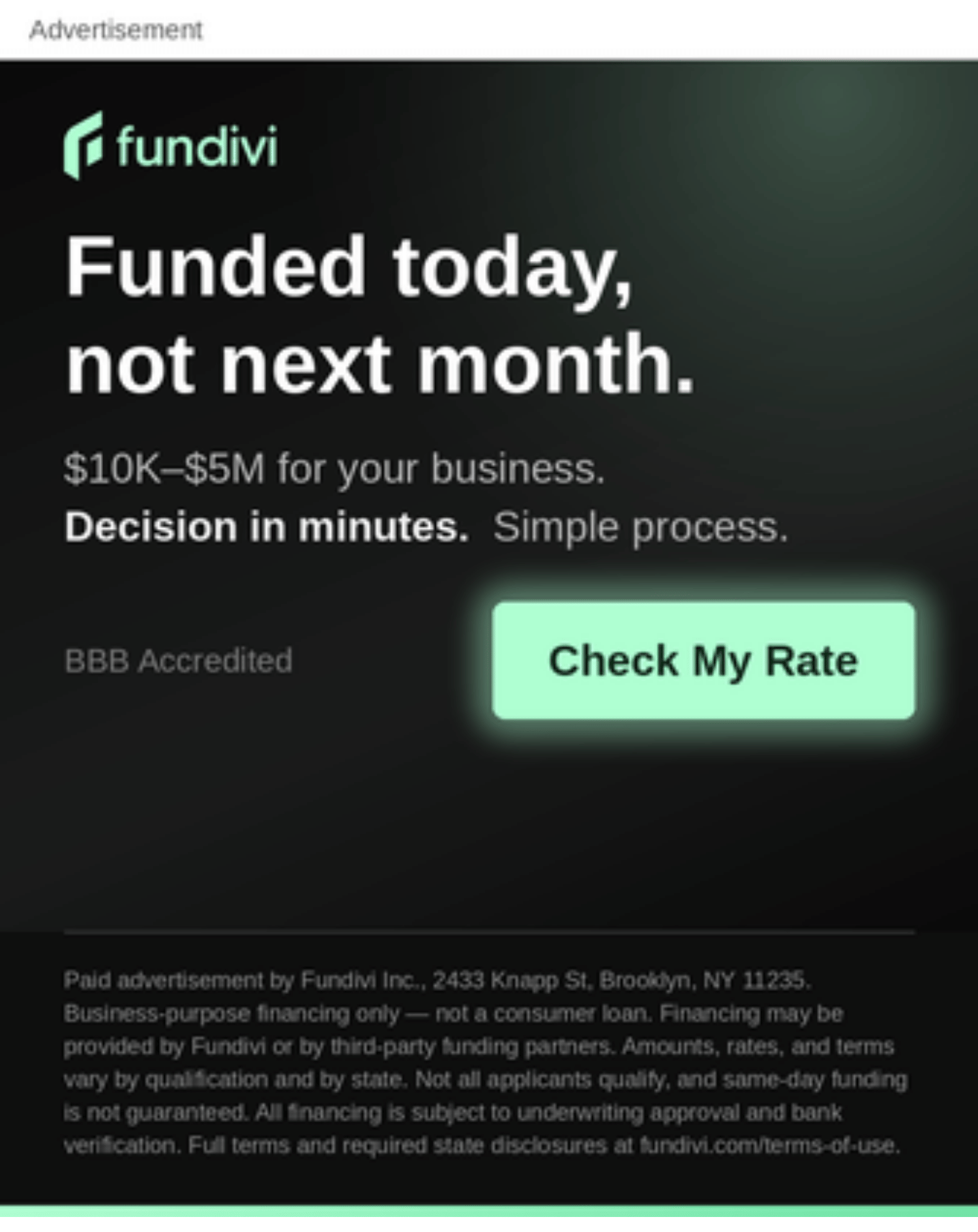 Fast business loans online application